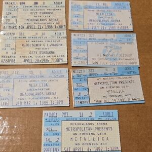 Metallica Ozzy Osbourne Cliff Burton Queensryche The Cult 80s 90s Metal NYC NJ